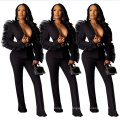 Superstarer Most Popular Sexy Bodycon 2020 2 Piece Autumn Wear Long Sleeve 2 Piece Set Women Fall